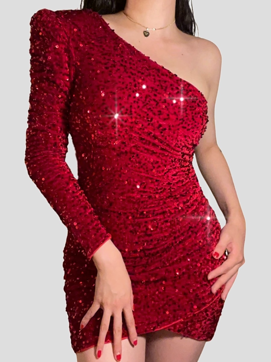 [브레이브걸스 유정님 착용] Rosetta Sequins on Velvet Dress